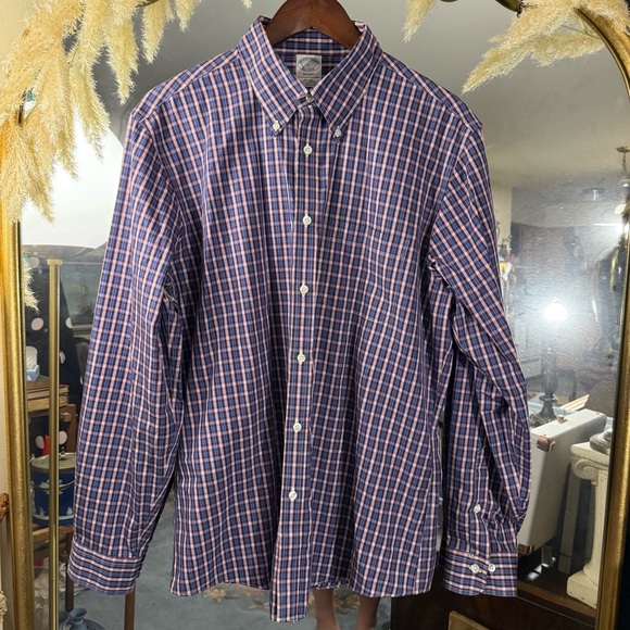Brooks Brothers Other - Brooks Brothers Men’s Blue and Red Button Down 100% Cotton